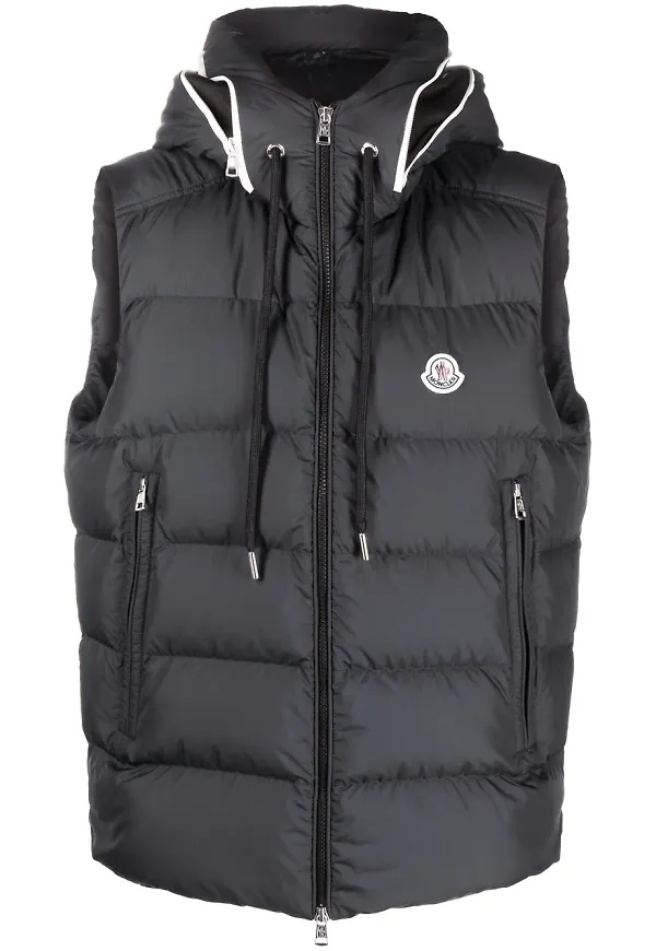 Moncler vadderad västjacka - Blå