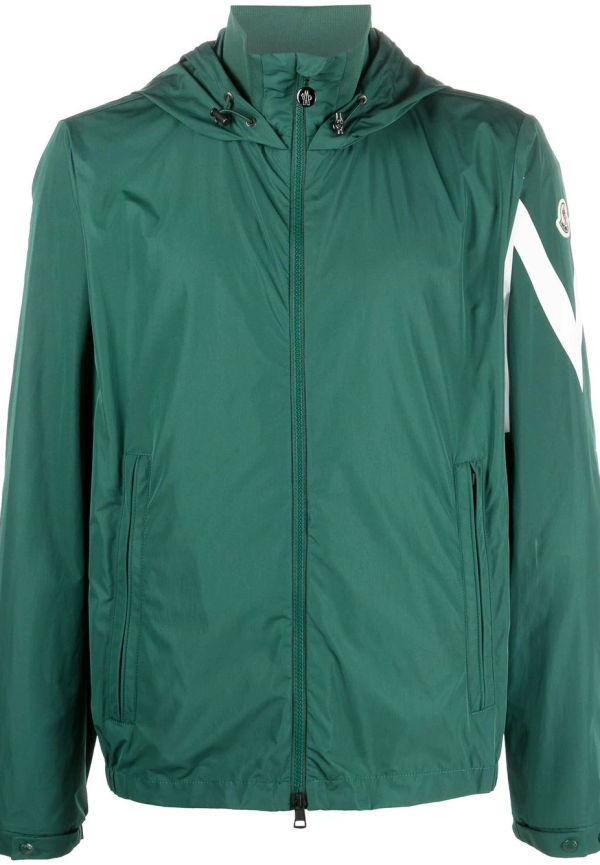 Moncler vindjacka med huva - Grön