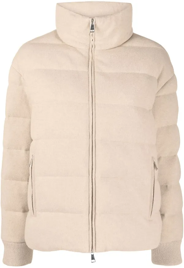 Moncler wool padded jacket - Neutral