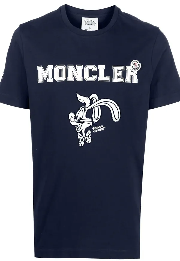 Moncler x Disney logo-print T-shirt - Blå