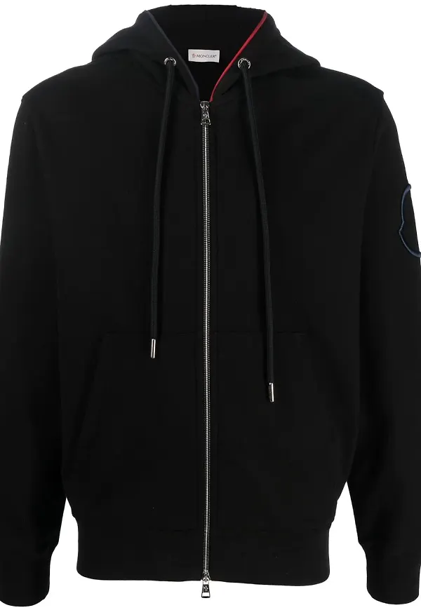 Moncler zipped-up knit cardigan - Svart