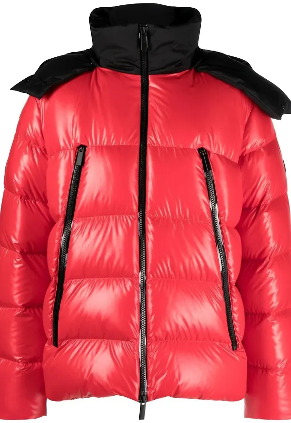 Moncler Zubair kort dunjacka - Röd