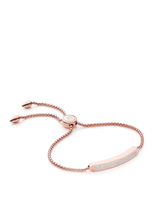 Monica Vinader Baja smalt armband i 18K roséguld - Rosa