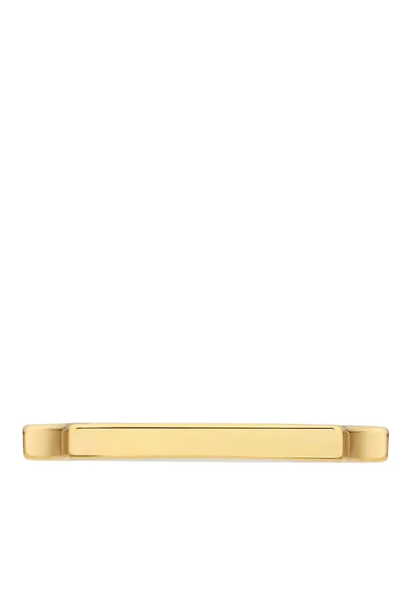 Monica Vinader Signature tunn ring - Guldfärgad
