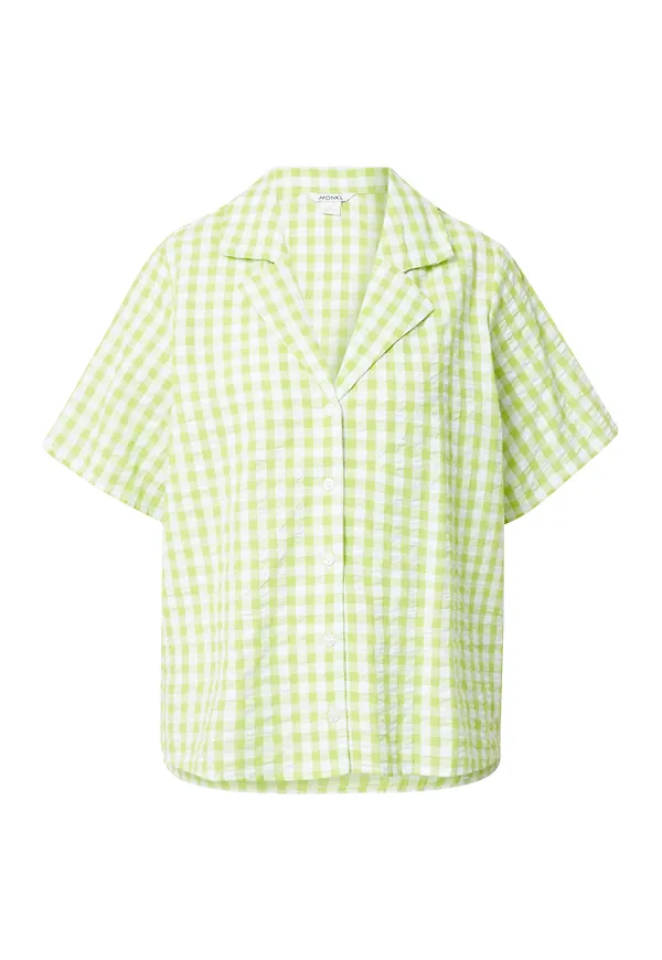 Monki Blus ljusgrön / vit