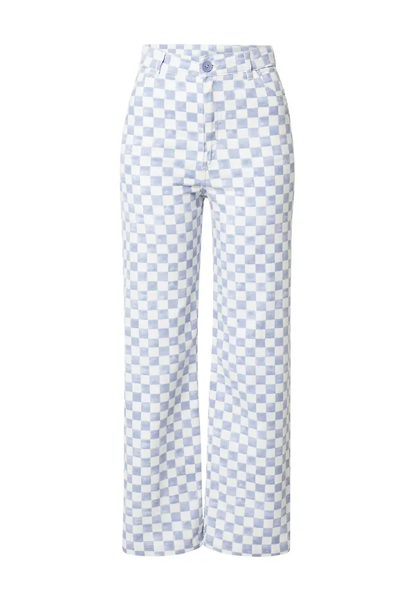 Monki Byxa 'Nilla' marinblå / vit