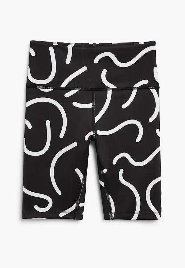 Monki Cykelbyxor Med Krumelurer, Träningsshorts i storlek XS