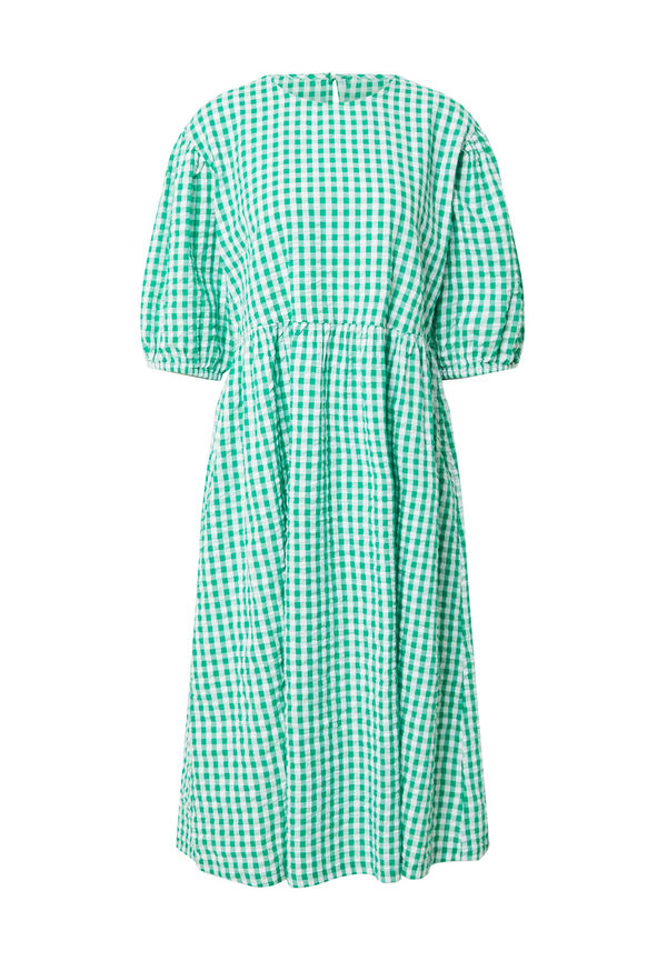 Monki Klänning grön / vit