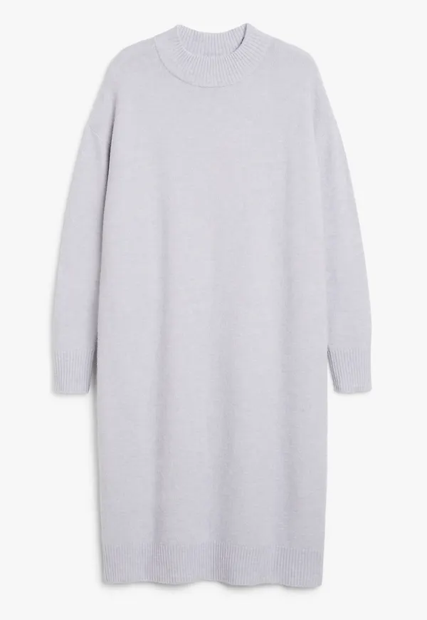 Monki Ljuslila Oversized Stickad Klänning, Vardagsklänningar i storlek S