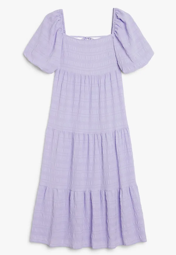 Monki Off Shoulder-klänning Midi Lila, Vardagsklänningar i storlek 46