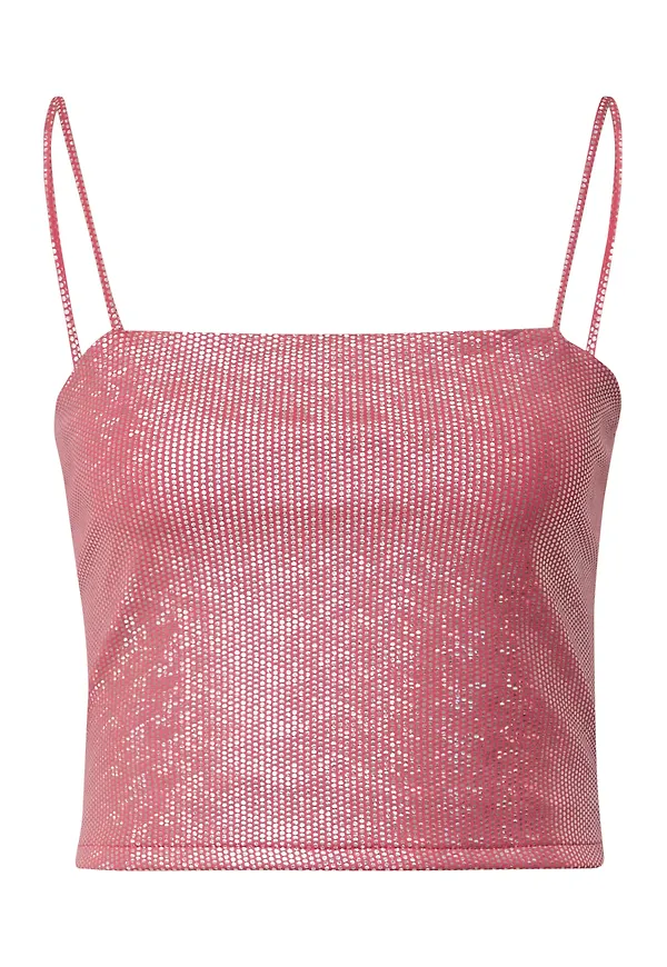 Monki Topp rosa / silver