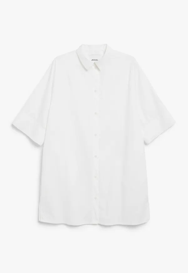 Monki Vit Oversized Skjortklänning, Vardagsklänningar i storlek XL