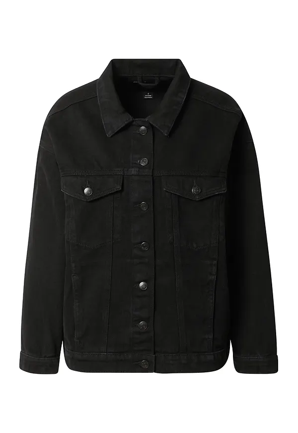 Monki Övergångsjacka 'Cathy' svart denim