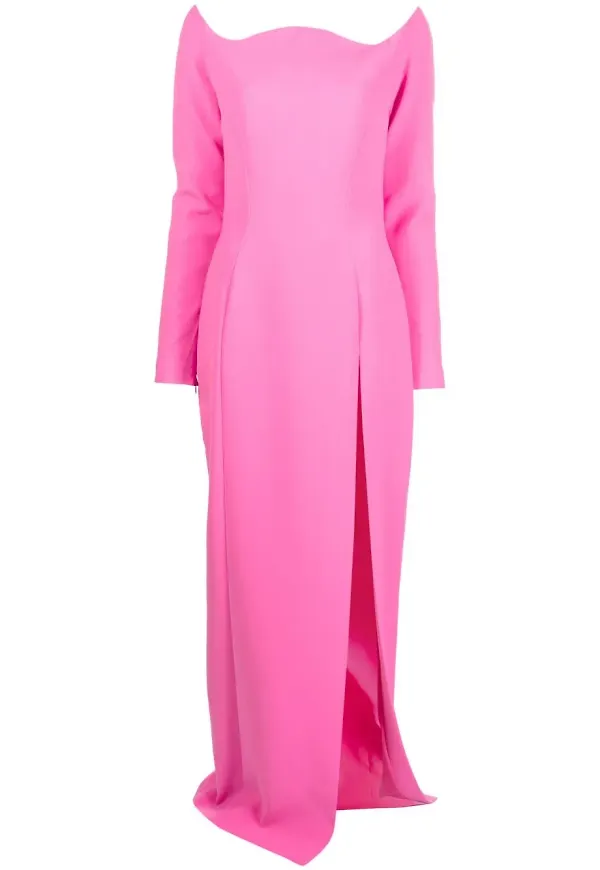 Mônot baraxlad långklänning - Rosa