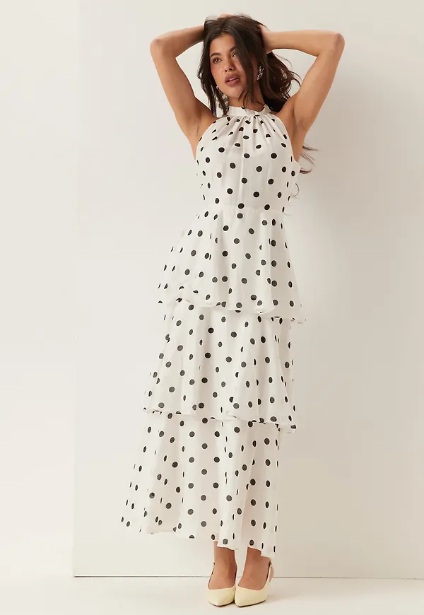 Monroe Tier Halter Midi Dress