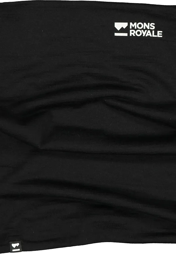 Mons Royale Double Up Neckwarmer Black