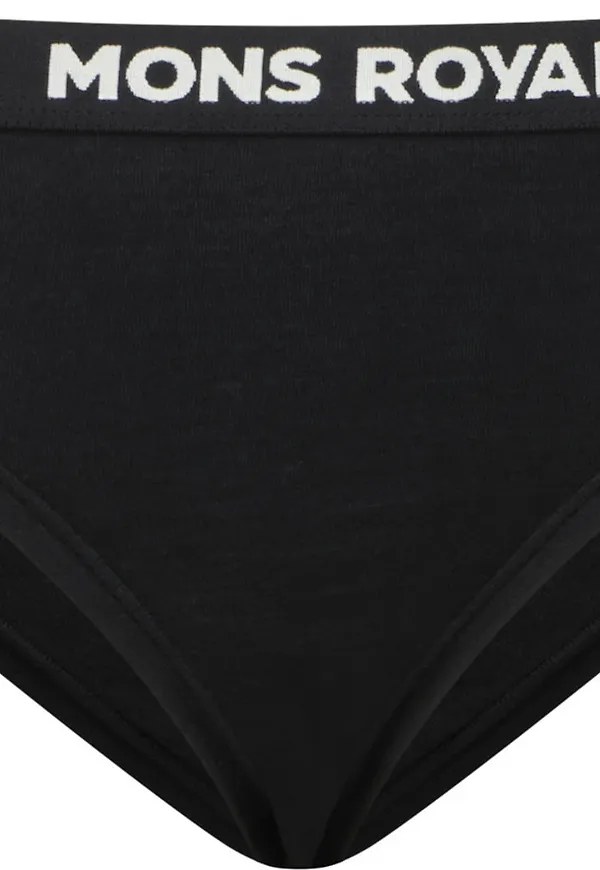 Mons Royale Women's Folo Merino Briefs Black