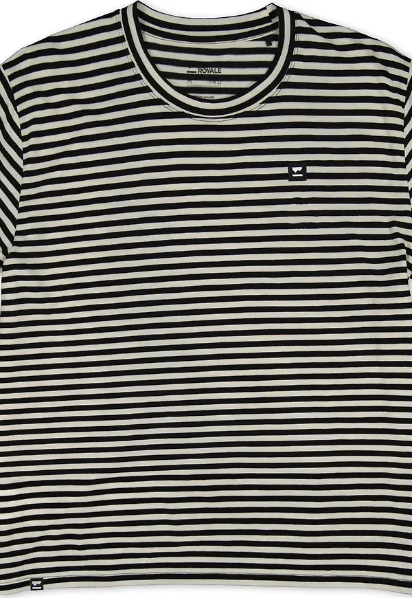Mons Royale Women's Icon Merino Air-Con Relaxed Tee Mr Stripe