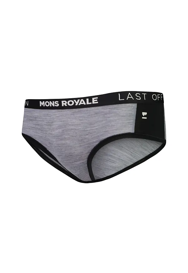 Mons Royale Women's Sylvia Boyleg Grey Heather / Black