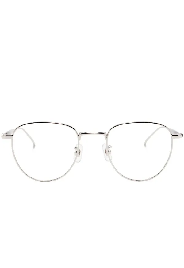 Montblanc glasögon med runda bågar - Silverfärgad
