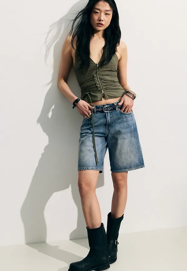 Monterey Low Rise Denim Shorts