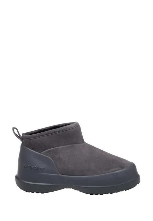 Moon Boot, Skor, Dam, 39 EU, Läder, Suede Low Boot Antracit