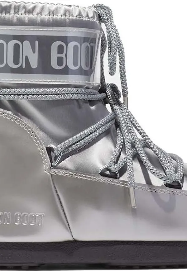 Moon Boot Icon Low Glance Silver