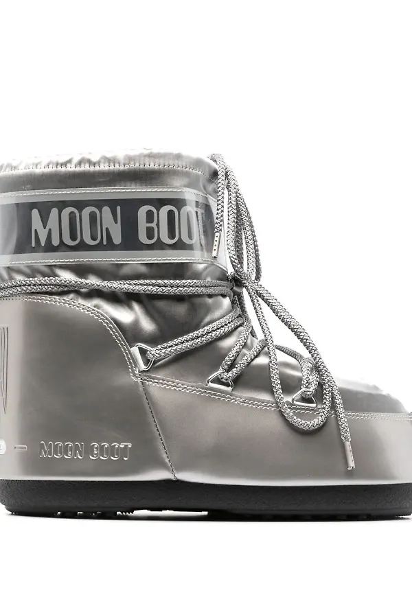 Moon Boot låga snöstövlar - Silverfärgad
