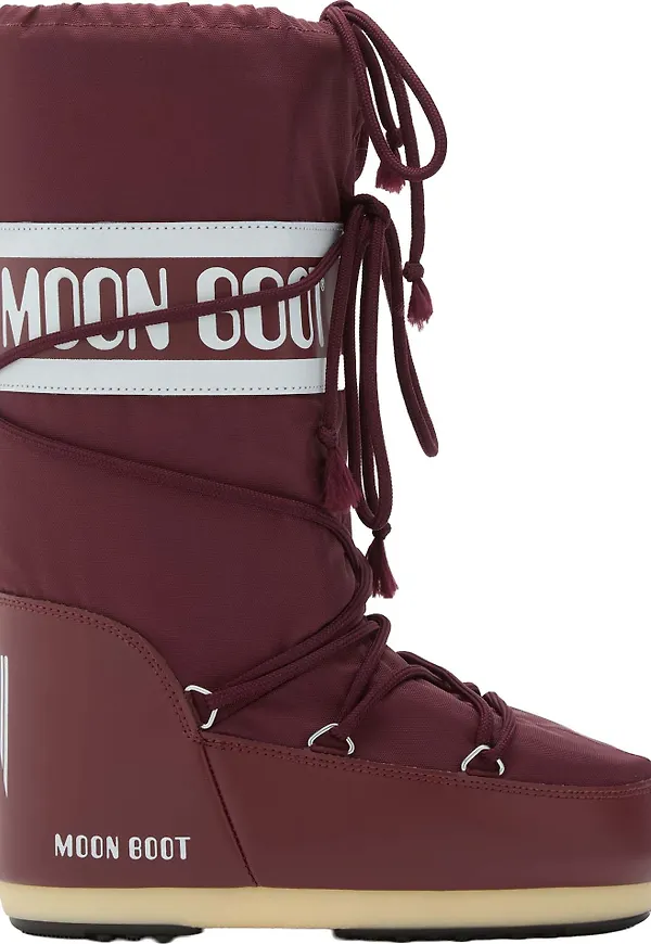 Moon Boot Unisex Icon Nylon Burgundy