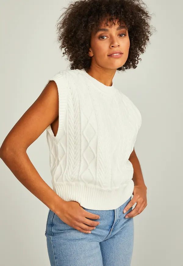 Moon knitted vest