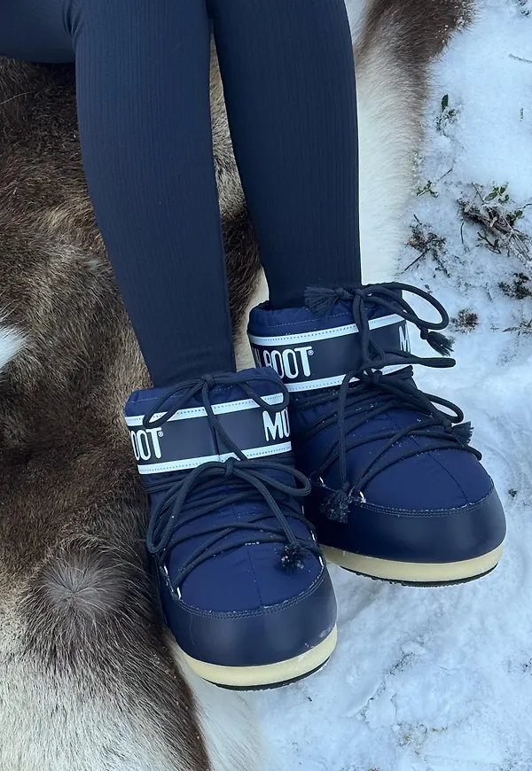 Moonboots - Blå - Mb Icon Low Nylon