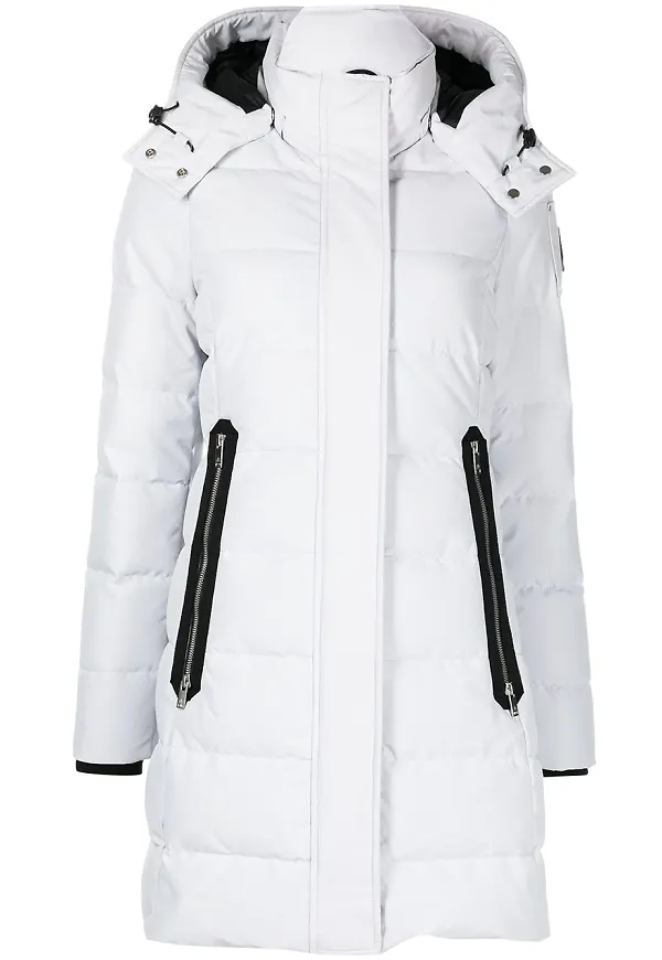 Moose Knuckles Berland vadderad parkas - Vit