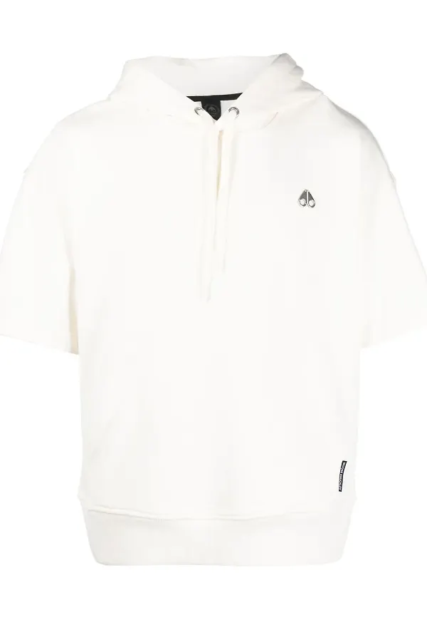 Moose Knuckles kortärmad hoodie - Neutral