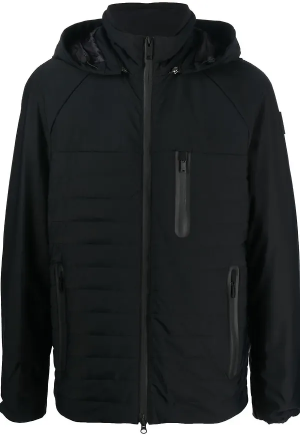 Moose Knuckles quiltad vadderad jacka - Svart