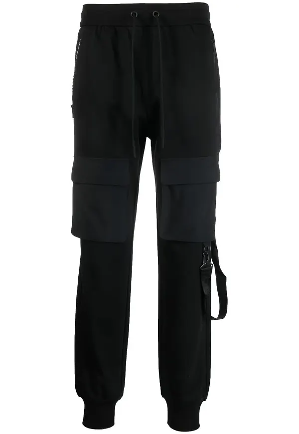 Moose Knuckles sweatpants med cargoficka - Svart