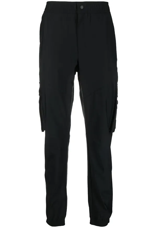 Moose Knuckles trackpants med cargoficka - Svart
