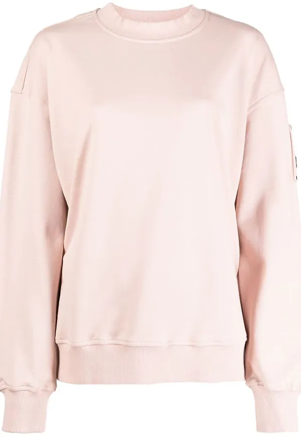 Moose Knuckles tröja med logotyp - Rosa