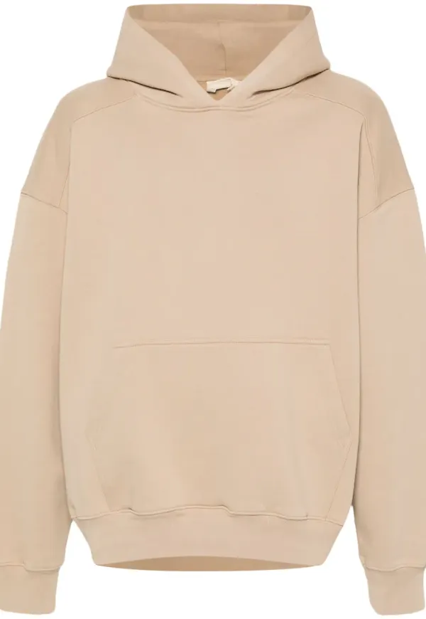 MORDECAI hoodie med lågt skurna axlar - Neutral