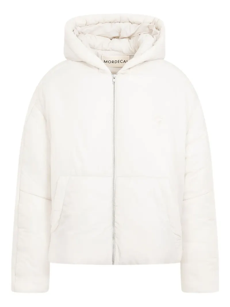 MORDECAI jacka med broderad logotyp - Vit