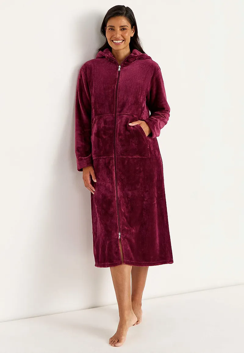 Morgonrock i fleece