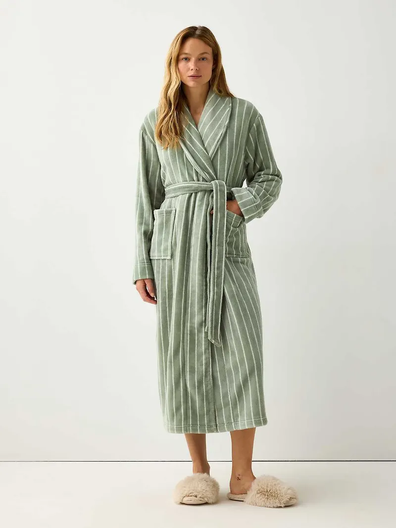 Morgonrock i fleece
