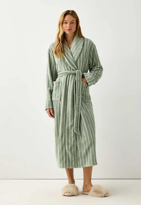 Morgonrock i fleece