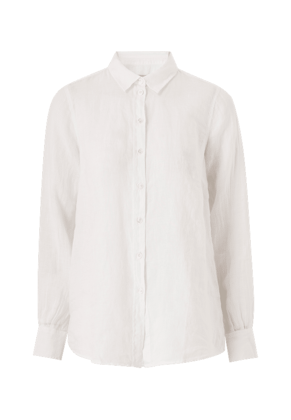 MOS MOSH - Linneskjorta Karli Linen Shirt - Vit - 44/46