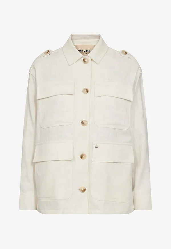 MOS MOSH - Jacka mmAlfea Ramie Jacket - Vit