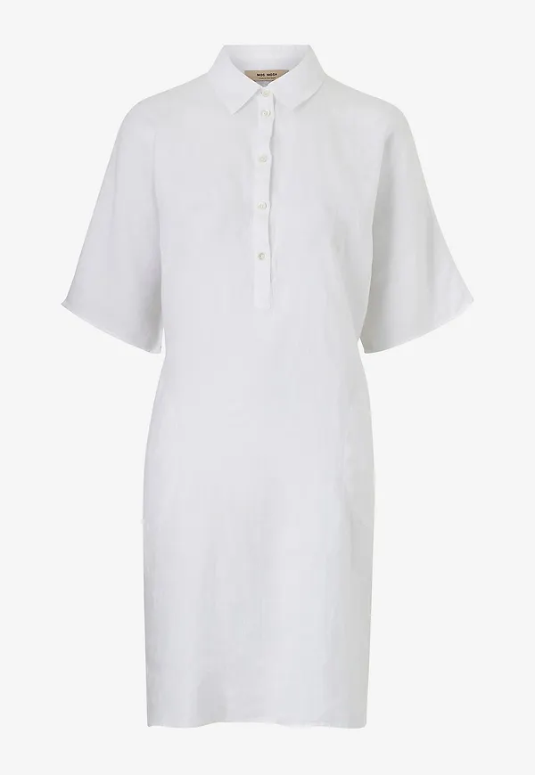 MOS MOSH - Linneklänning mmLowana Linen Dress - Vit