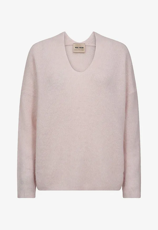 MOS MOSH - Tröja mThora V-neck Knit - Rosa