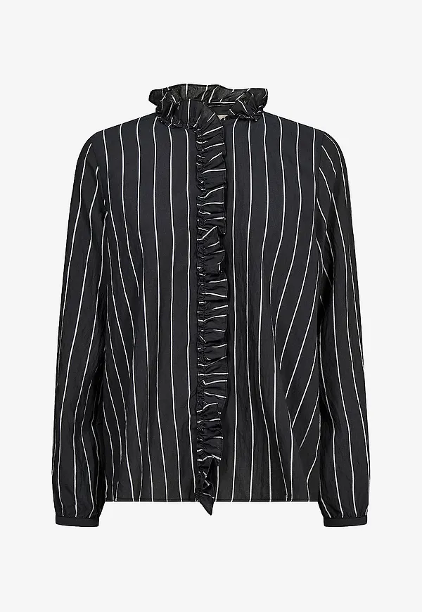 MOS MOSH - Blus mmBilly Stripe Shirt - Grå