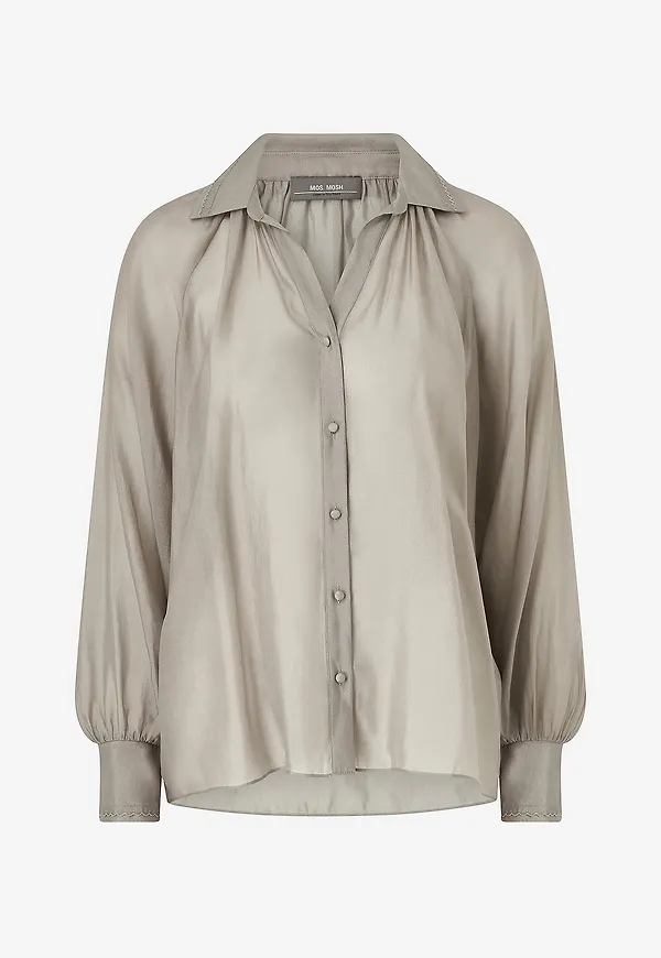 MOS MOSH - Blus mmMarcela Shirt - Grå