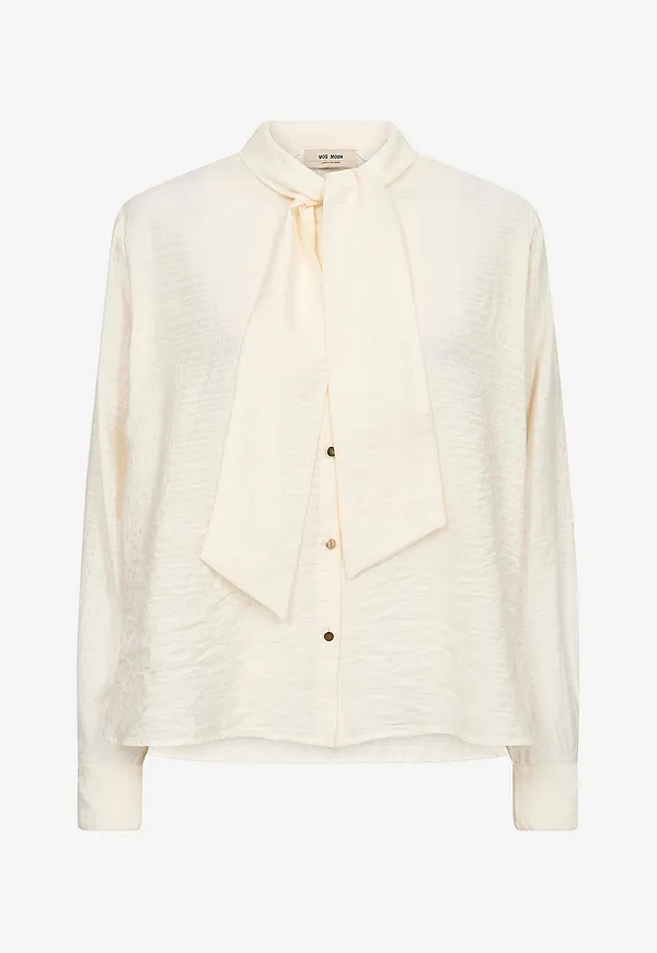 MOS MOSH - Blus MMSaba Tie Shirt - Vit
