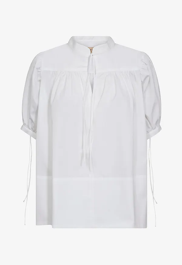 MOS MOSH - Blus mmTarima SS Cotton - Vit
